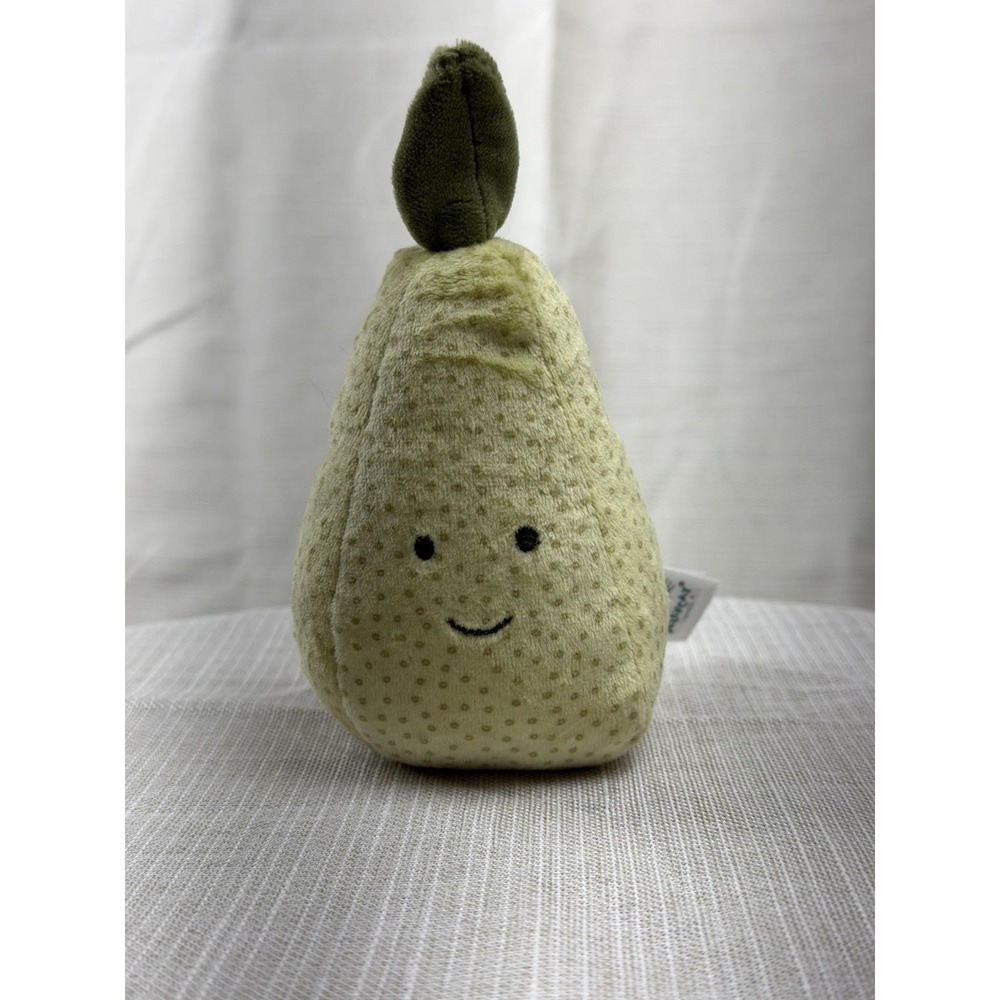 Jellycat Green Pear Plush Small Soft‎ Stuffed Toy Fruit Smiley JCINC5234IL